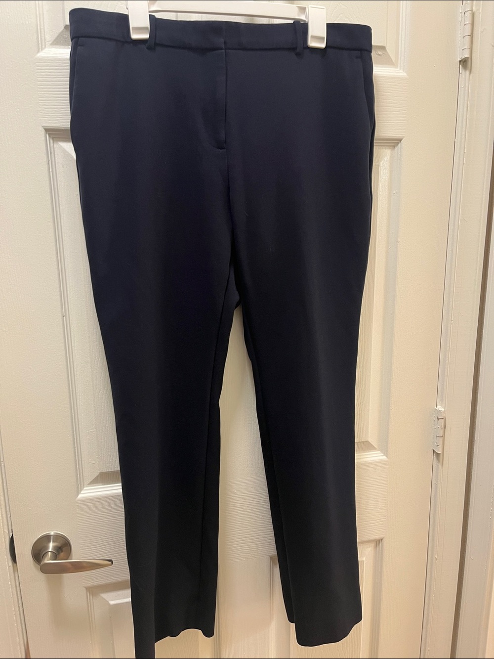 Ann Taylor Navy Sophia Curvy Dress Pants